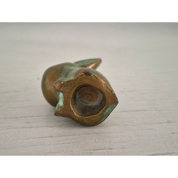 Vintage Mini Brass Rabbit Figurine - Picture 4 of 5